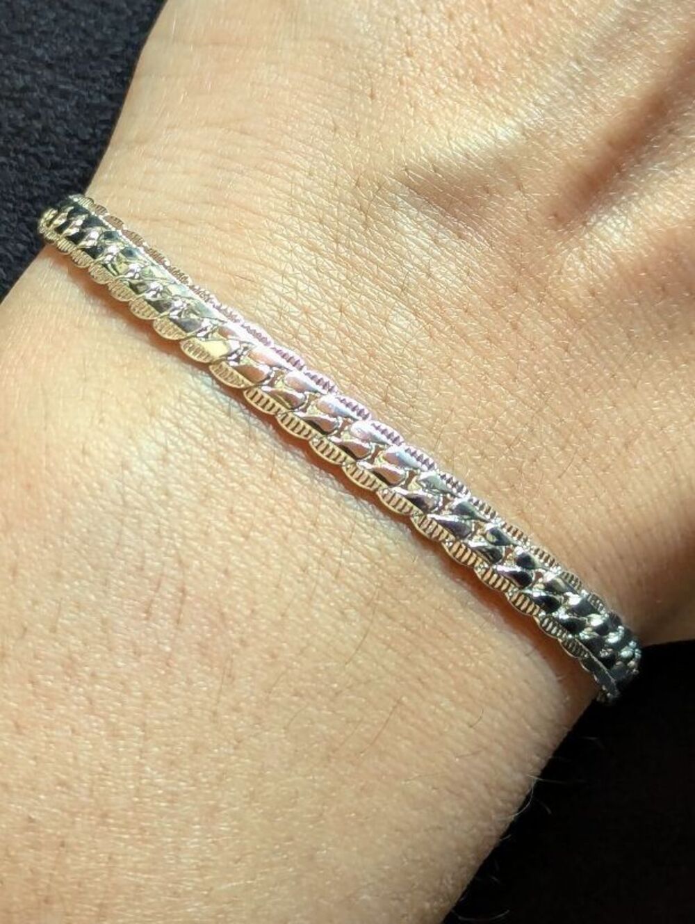 Sterling Silver 925 Chain Bracelet 19 cm